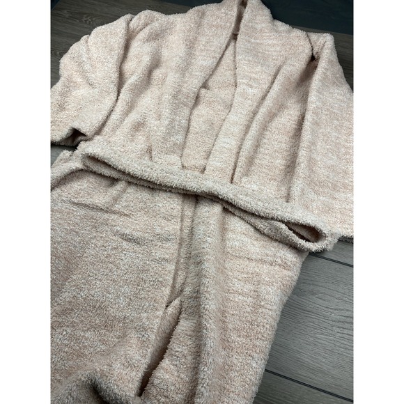 Barefoot Dreams Women's Cozychic Belted Robe Pale Pink Size 2 - Picture 2 of 7